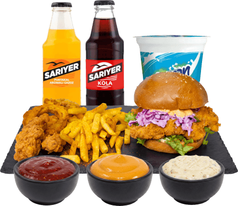Purple Tenders Burger
